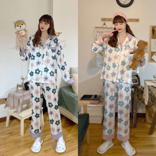BỘ NGỦ LỤA HOA SANG CHẢNH QCCC
