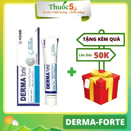 [GIÁ GỐC] Gel MỤN Derma-Forte giúp giảm thâm giảm mụn tuýp 15g