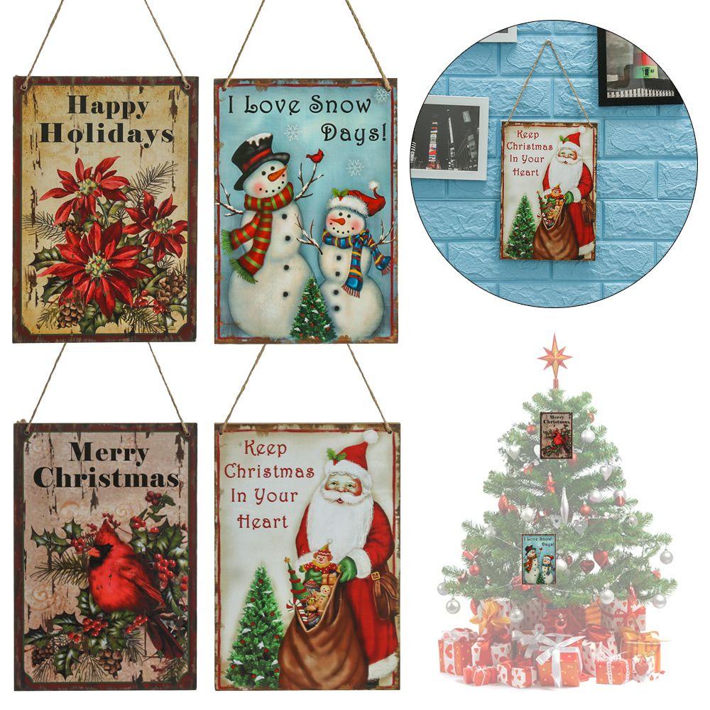Chữ Gỗ Treo Trang Trí Cây Thông Noel
