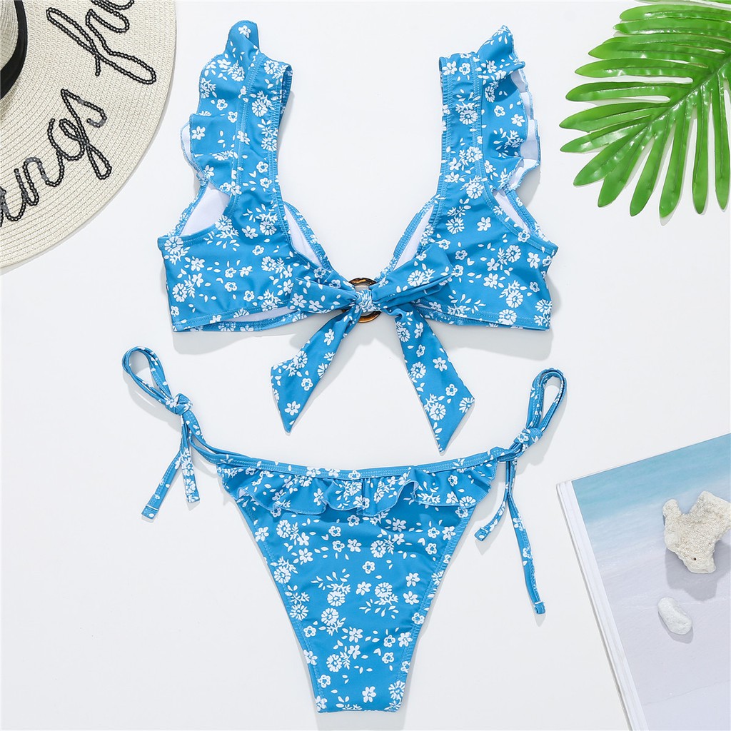Bikini Sc27 In Họa Tiết Hoa Viền Bèo Gợi Cảm | BigBuy360 - bigbuy360.vn