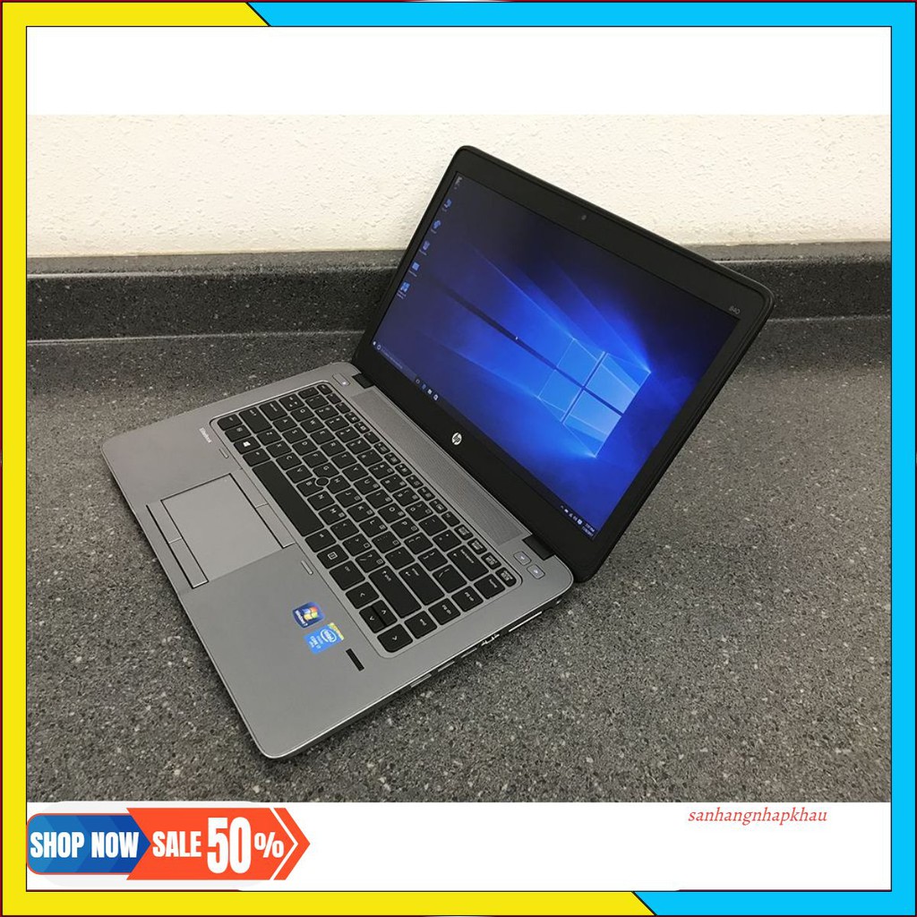 laptop cũ hp elitebook 840 g2 i5 5300U, 4GB, SSD 128GB, màn hình 14.1 inch