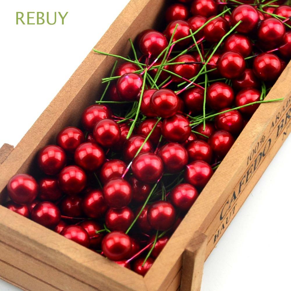 Set 100 Quả Cherry Nhân Tạo Bằng Nhựa Nhiều Màu Sắc Trang Trí Giáng Sinh/Tiệc Cưới