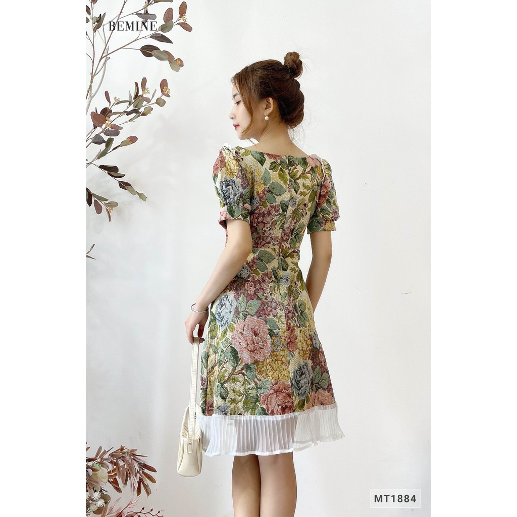 Đầm bông phối đuôi cá dập ly BEMINE MT1884XANH | BigBuy360 - bigbuy360.vn