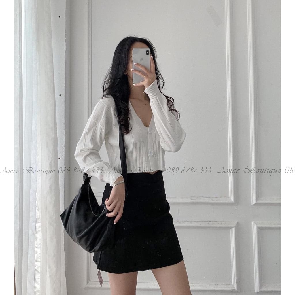 Chân Váy Chữ A, Lưng Cao Amee phong cách Hàn Quốc Có Quần Trong-CV07