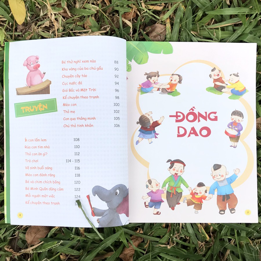 Sách Đồng dao, thơ, truyện cho bé tập nói