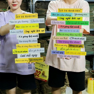 Biển gỗ Quy Tắc Hạnh Phúc