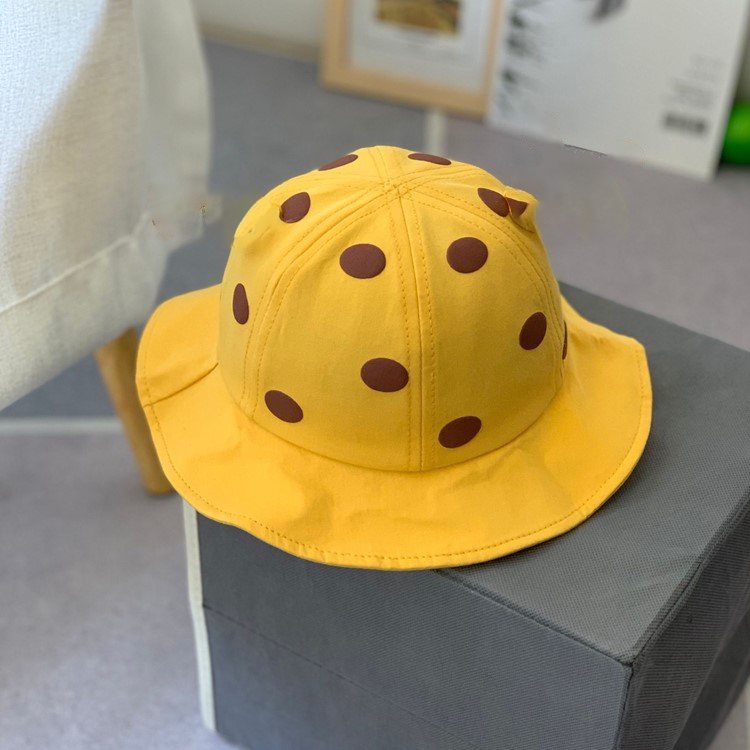 Mũ nón bucket vành chấm bi cho bé 8-18 tháng