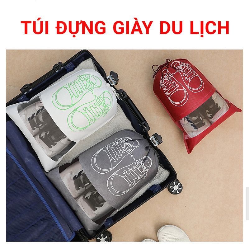 Túi Đựng Giày Dép Có Dây Rút Loại To Dùng Đi Du Lịch