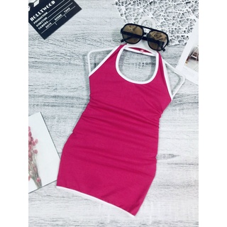 Đầm Body Cổ Yếm Bé Gái