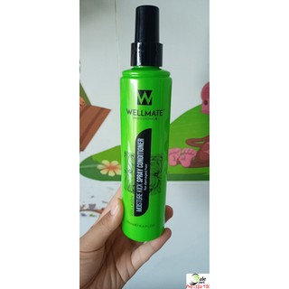 Sữa dưỡng tóc wellmate xanh dùng để giữ nếp tóc uốn và dưỡng tóc hư tổn sau khi uốn