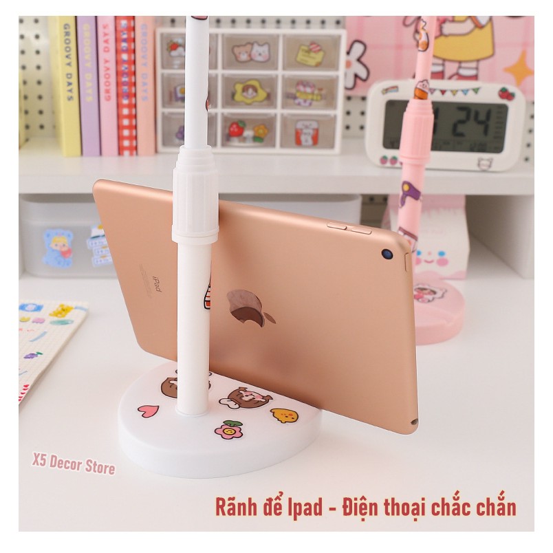 Giá Đỡ Điện Thoại Để Bàn Dễ Thương, Giá Đỡ Cho iPhone ipad Pro Mini Samsung Xiaomi, Quay Video Livetream Xoay 360 Độ