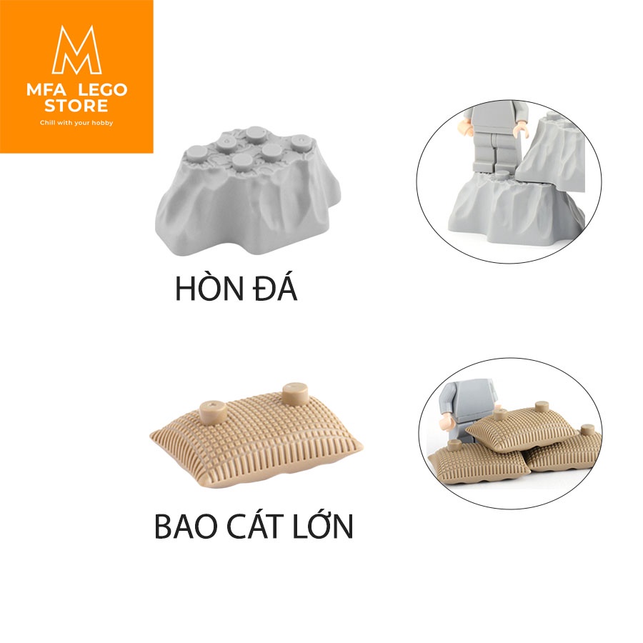 Đồ chơi lắp ráp swat army , mô hình Đồ chơi lắp ráp swat army , bao cát lớn MFA TOY STORE