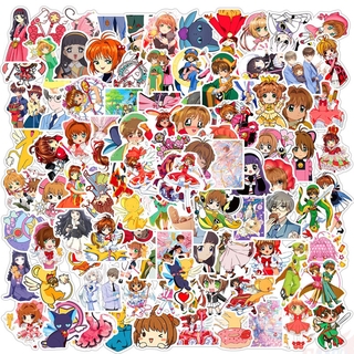 Bộ 100 hình dán anime thủ lĩnh thẻ bài Sakura
