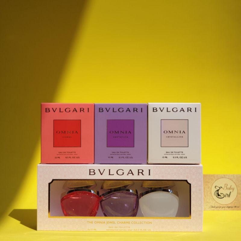 Set Nước Hoa Nữ Bvlgari Omnia Jewel Charms Collection 3x15ml