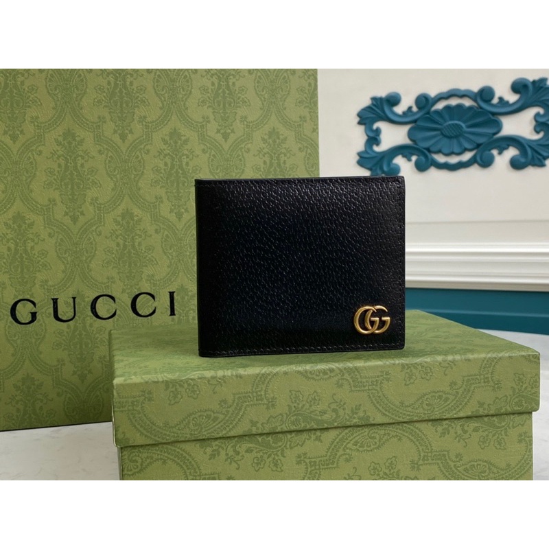 Ví gấp đôi cho nam Gucci GC da thật cao cấp bản da mềm và mịn