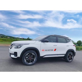 Bộ 2 tem dán cửa xe ô tô KIA