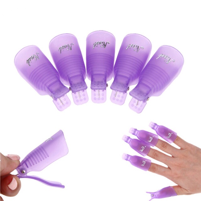 Kẹp ủ tháo gel tay (10 cái)