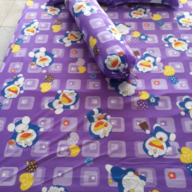 Bộ drap thun việt 1m6×2m đôrêmon 4món