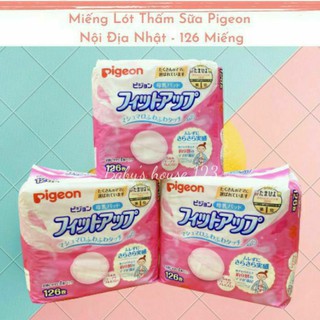 Miếng lót thấm sữa pigeon nội địa nhật bản - gói 126 miếng