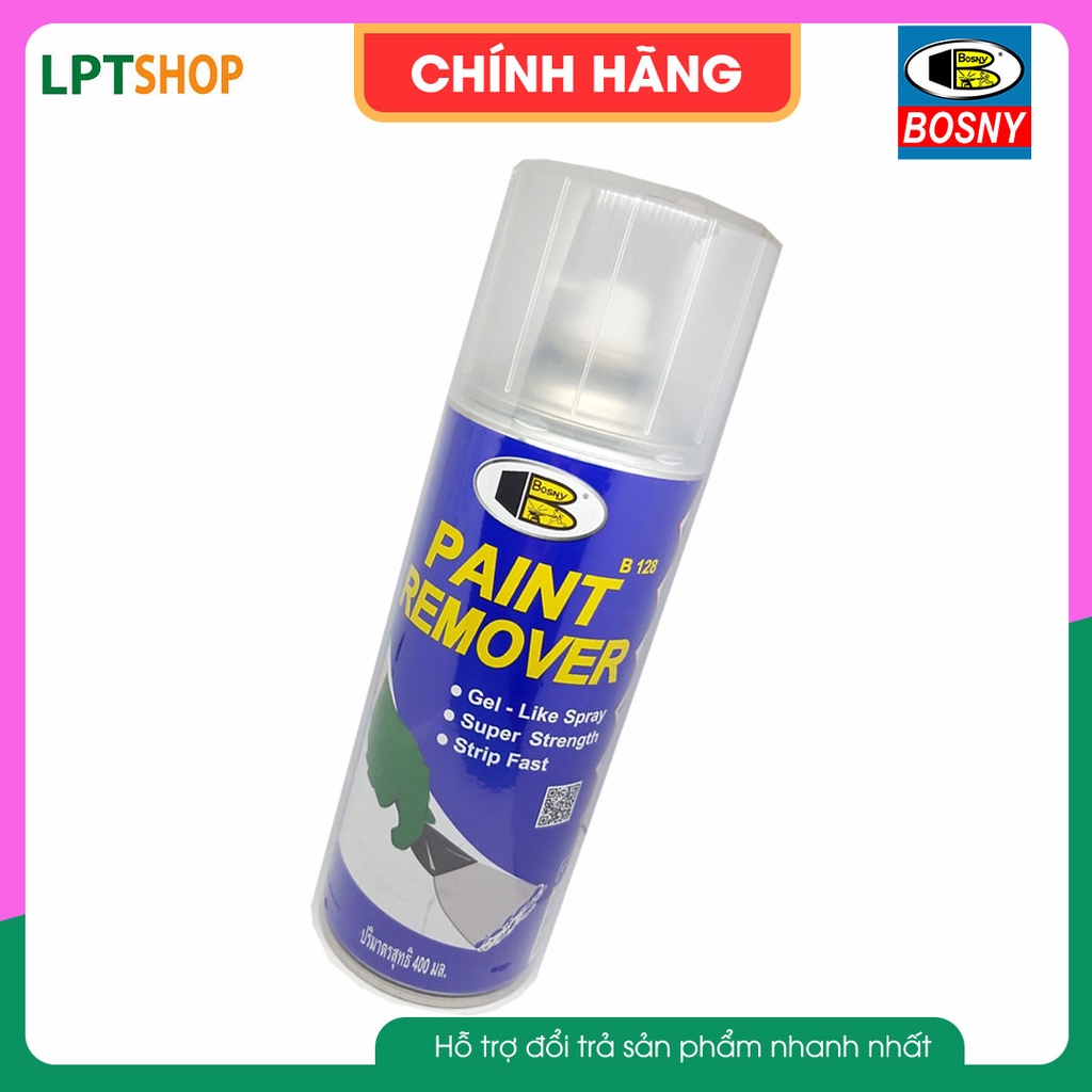 Chai xịt tẩy sơn paint remover Bosny – Nhập khẩu Thái Lan.