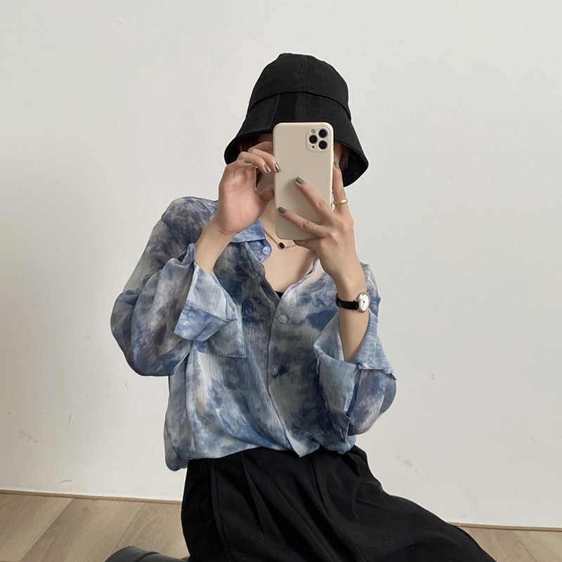 Sơ mi Loang Xanh Navy | 11 HIN