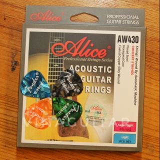 Dây đàn guitar alice aw430- tặng kèm pick gảy