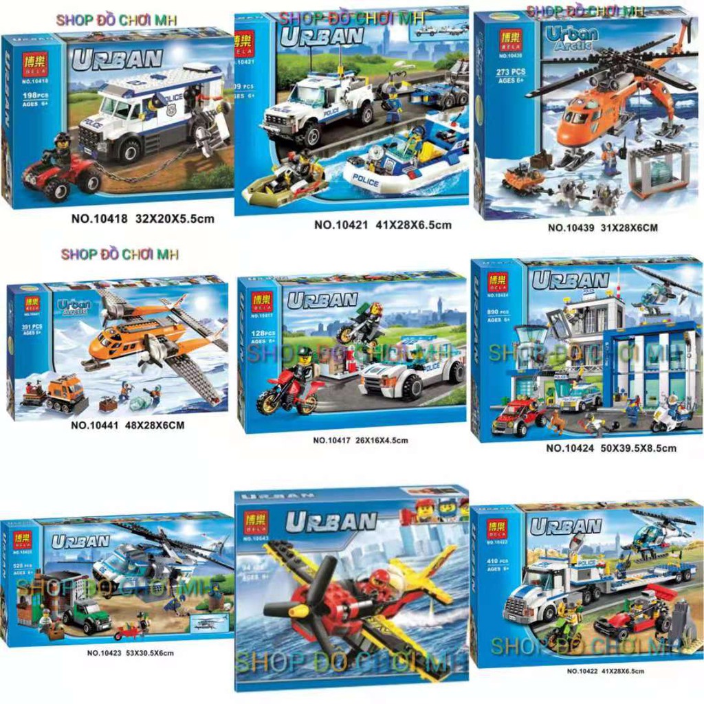 [mua 1 tặng 1] BỘ SƯ TẬP LEGO LẮP RÁP BELA URBAN