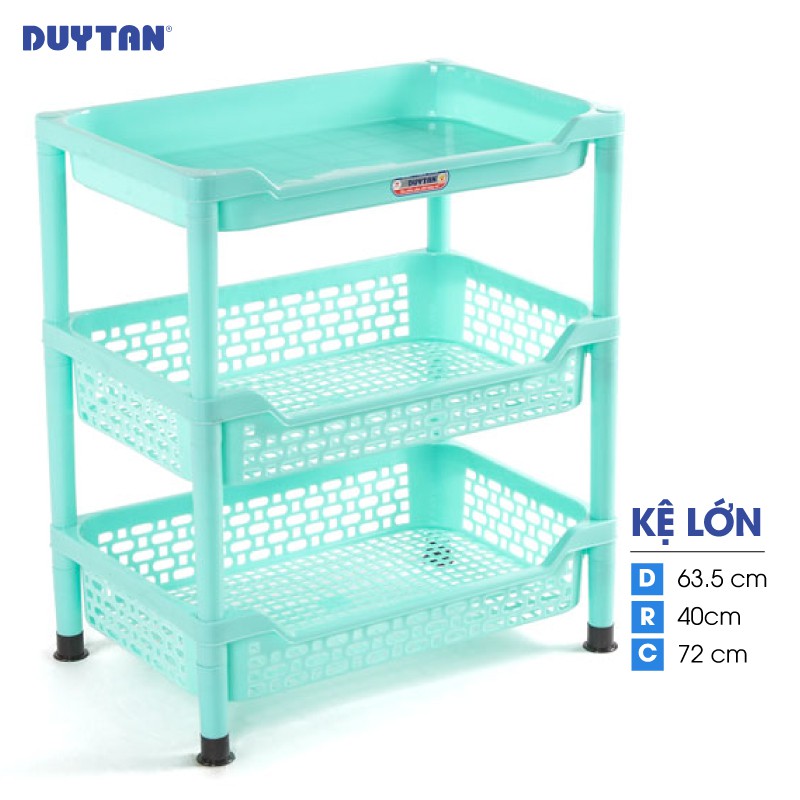 Kệ Nhựa Duy Tân size lớn loại 3 ngăn không bánh xe - K633/3