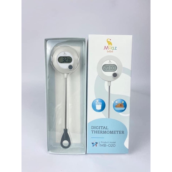 Nhiệt kế đo nhiệt độ sữa thông minh MOAZ BEBE MB-020 - Nhiệt kế đo nước pha sữa [BH CHÍNH HÃNG 12 THÁNG]