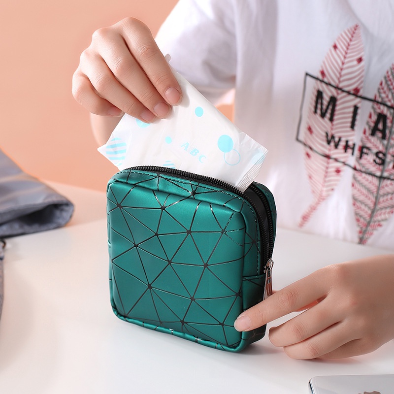 Aunt towel portable bag monthly small bag carry large-capacity sanitary napkin bag sanitary napkin storage bag