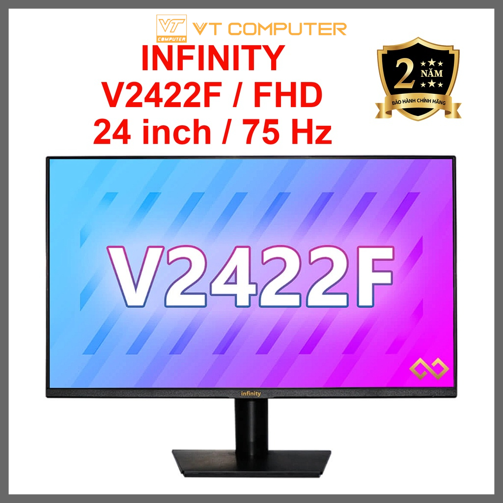 Màn Hình 24 inch / Infinity / FHD / 75Hz / V2422F / Bảo Hành 24 Tháng