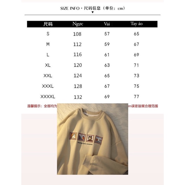 Áo hoodie trần bông , áo nỉ chú gấu unisex dáng rộng | BigBuy360 - bigbuy360.vn