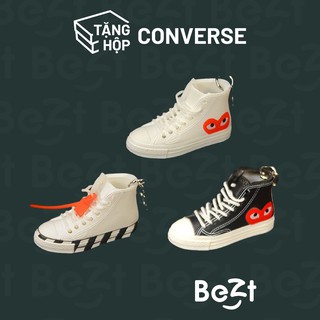 Móc khoá giày sneaker 3D Converse tỉ lệ 1:6, mô hình giày sneaker mini