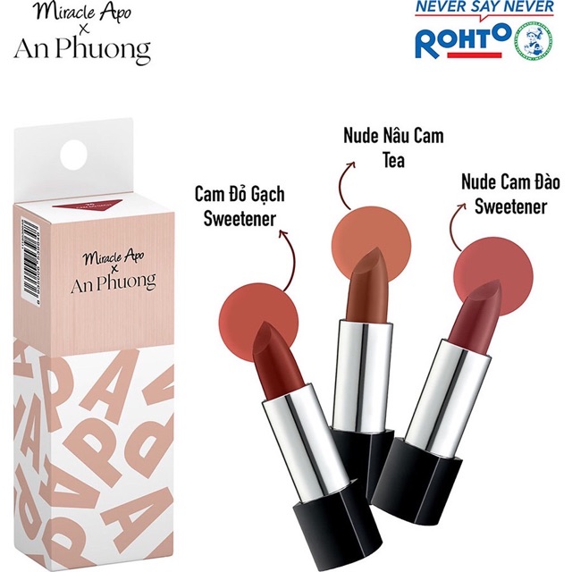 Son Thỏi Miracle Apo x An Phương / Chloe Nguyen Holiday Collection Lipstick (4g)