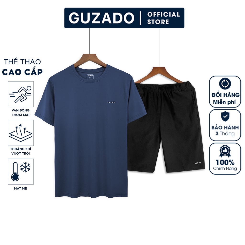 Bộ quần áo thể thao nam Guzado coolmax BKC2202