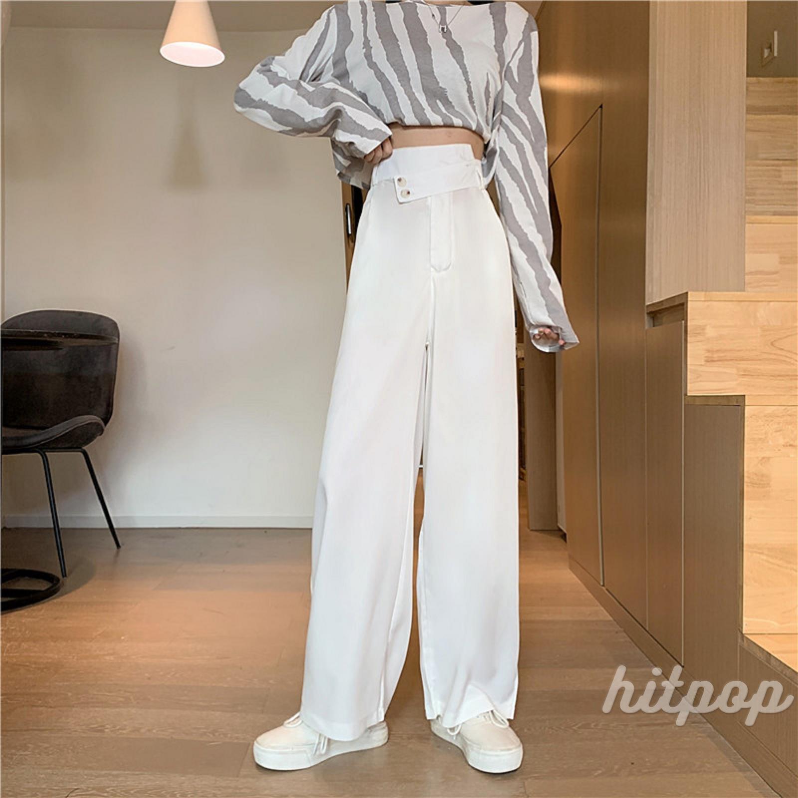 quần ống rộng Màu Trơn Thời Trang Cho Nữ | BigBuy360 - bigbuy360.vn