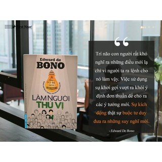 [Outlet S7] Sách Làm Người Thú Vị (Edward de Bono) - First News