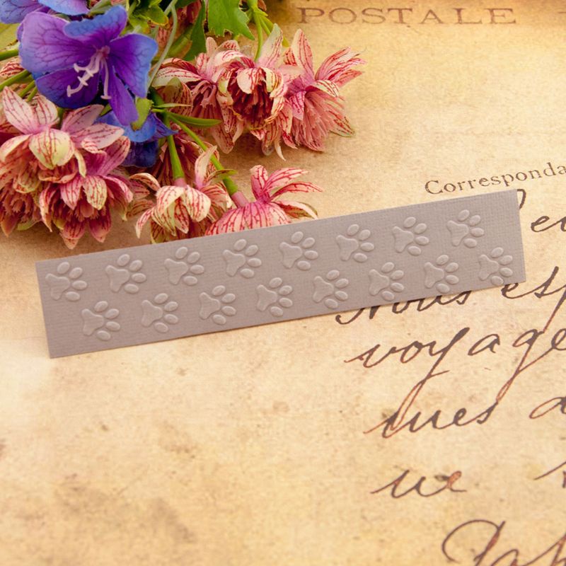 Khuôn Nhựa Dập Nổi Hình Dấu Chân Trang Trí Scrapbook