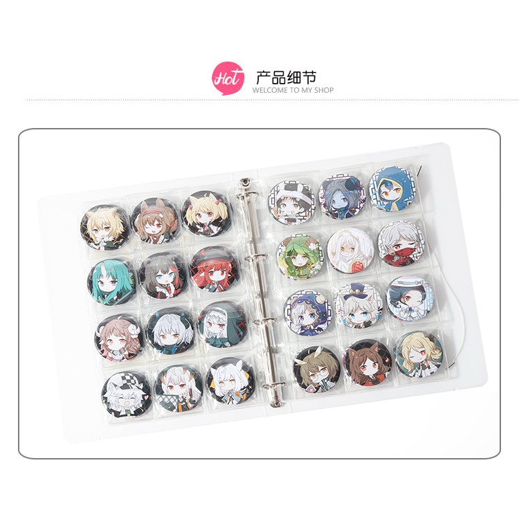 Sổ đựng huy hiệu móc khóa standee manga anime album đựng tranh ảnh