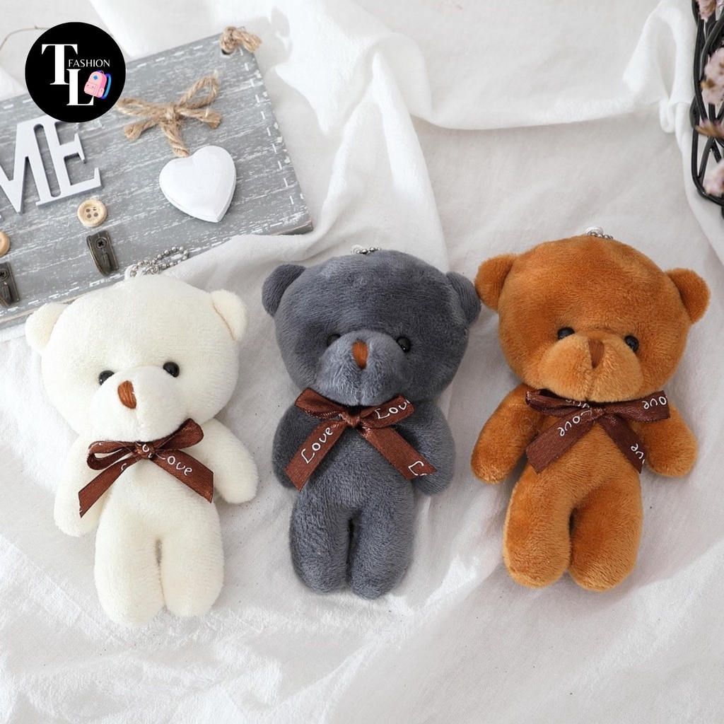Móc khóa gấu bông treo balo túi xách siêu xinh giá cực rẻ-TL
