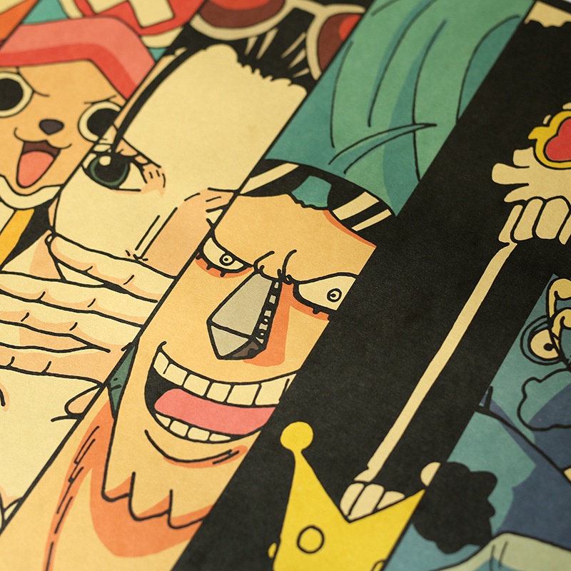 Poster Phim Hoạt Hình one piece Cỡ Lớn Treo Tường Trang Trí