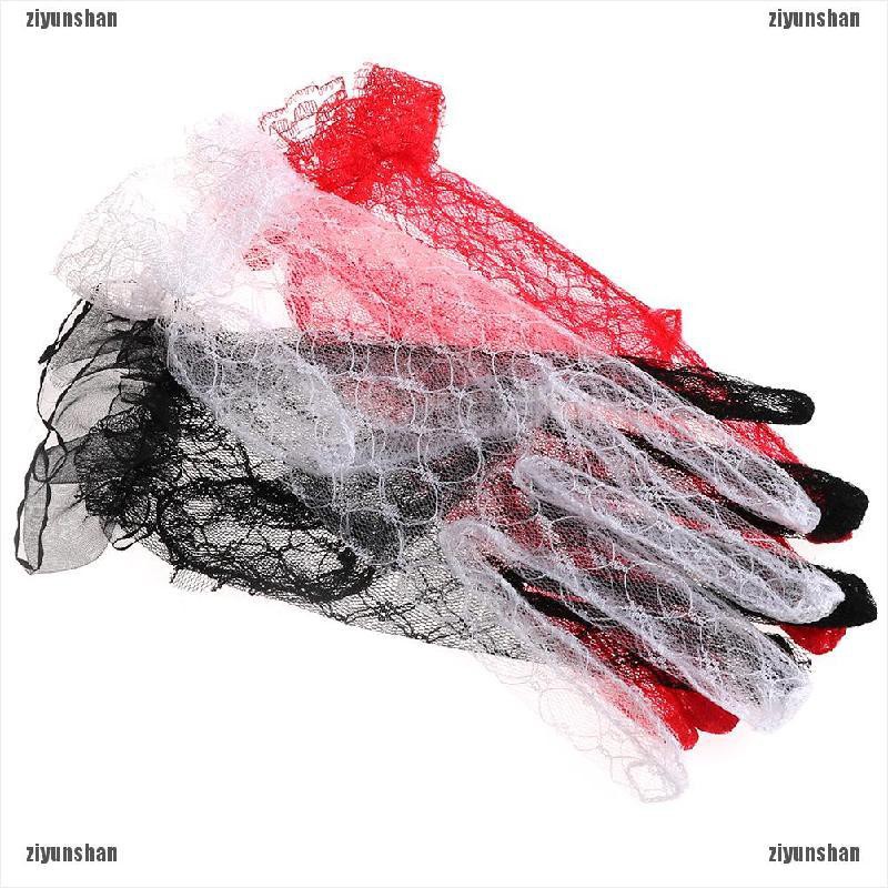 1 Đôi Găng Tay Ren Ngắn Gợi Cảm Cho Cô Dâu