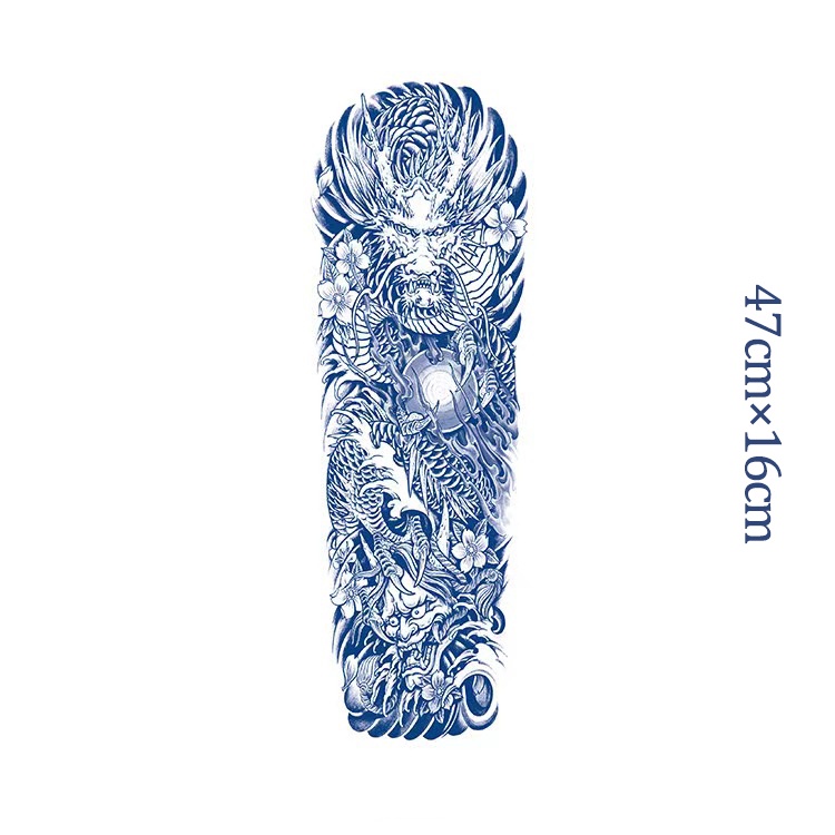 Hình Xăm Dán Tạm Thời Lâu Trôi Chống Thấm Nước 15 Ngày; 47cm * 16cm