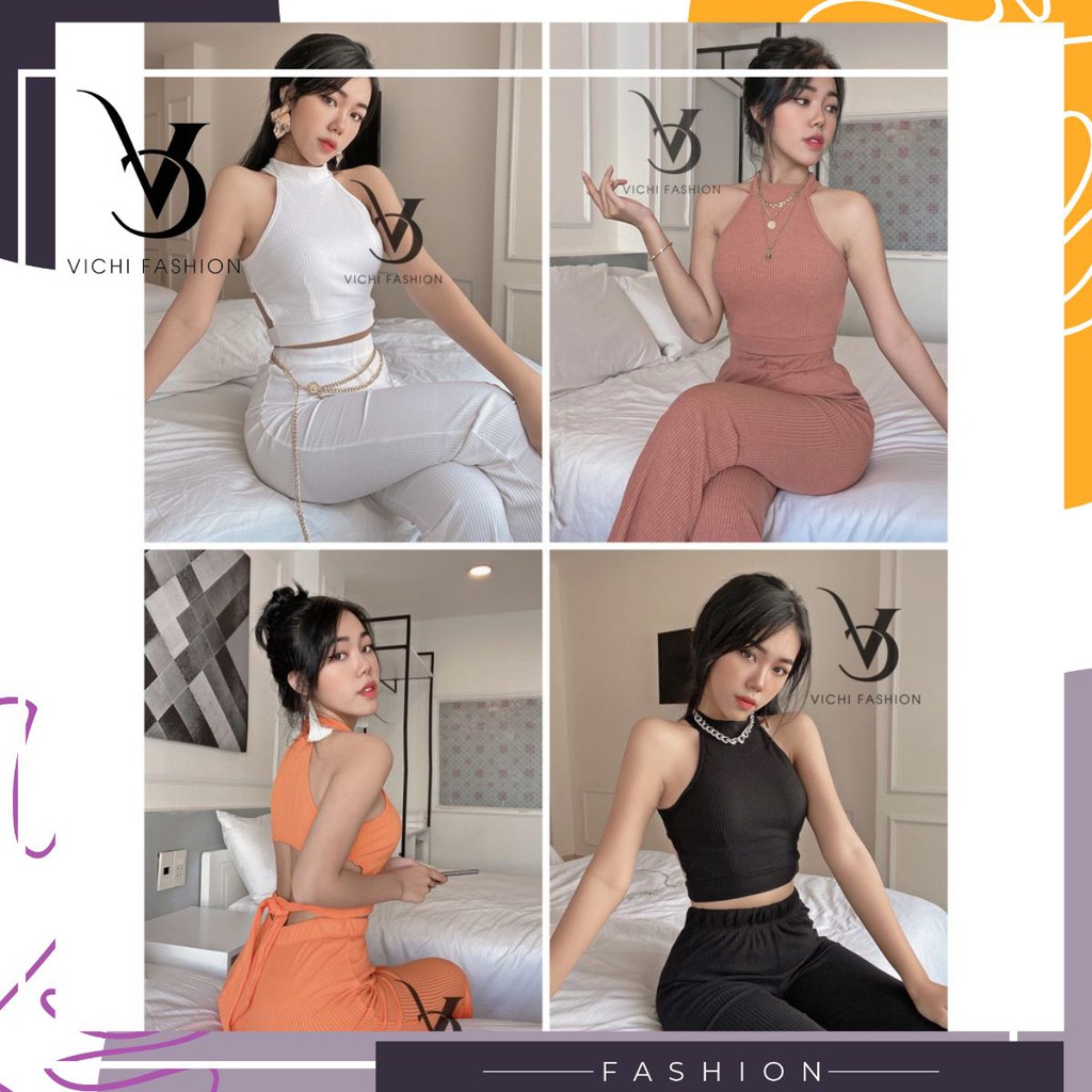 Set croptop quần dài - Jessi Set