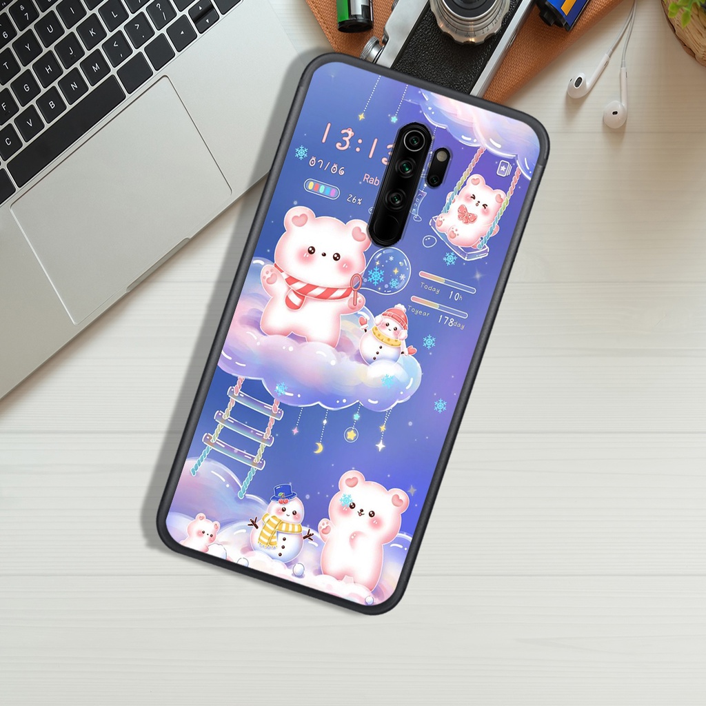 ỐP LƯNG XIAOMI REDMI NOTE 8 - REDMI NOTE 8 PRO - REDMI 9 , IN HÌNH GẤU NÂU CHOCOLATE ĐÁNG YÊU.
