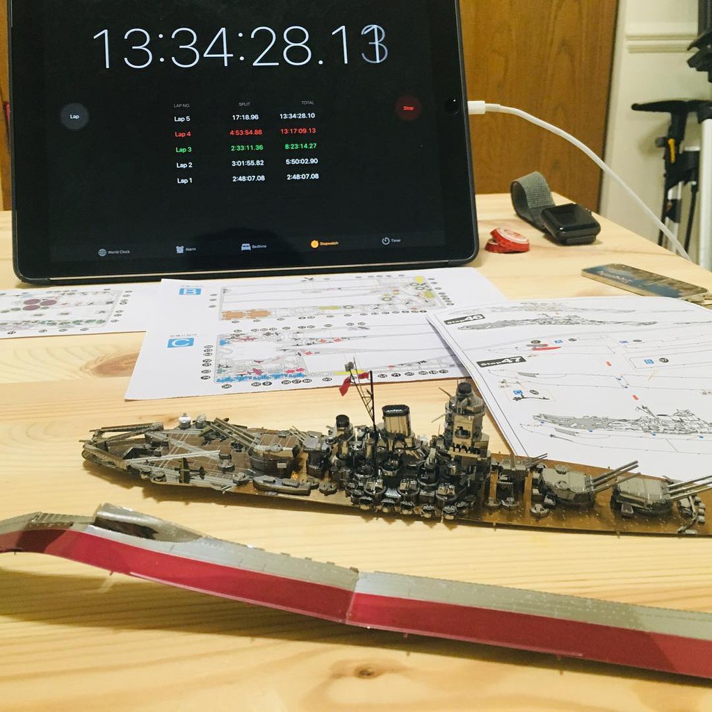 Chưa Ráp Mô Hình Thép 3D Tàu Chiến Thiết Giáp Hạm Nhật Bản Piececool Yamato Battleship