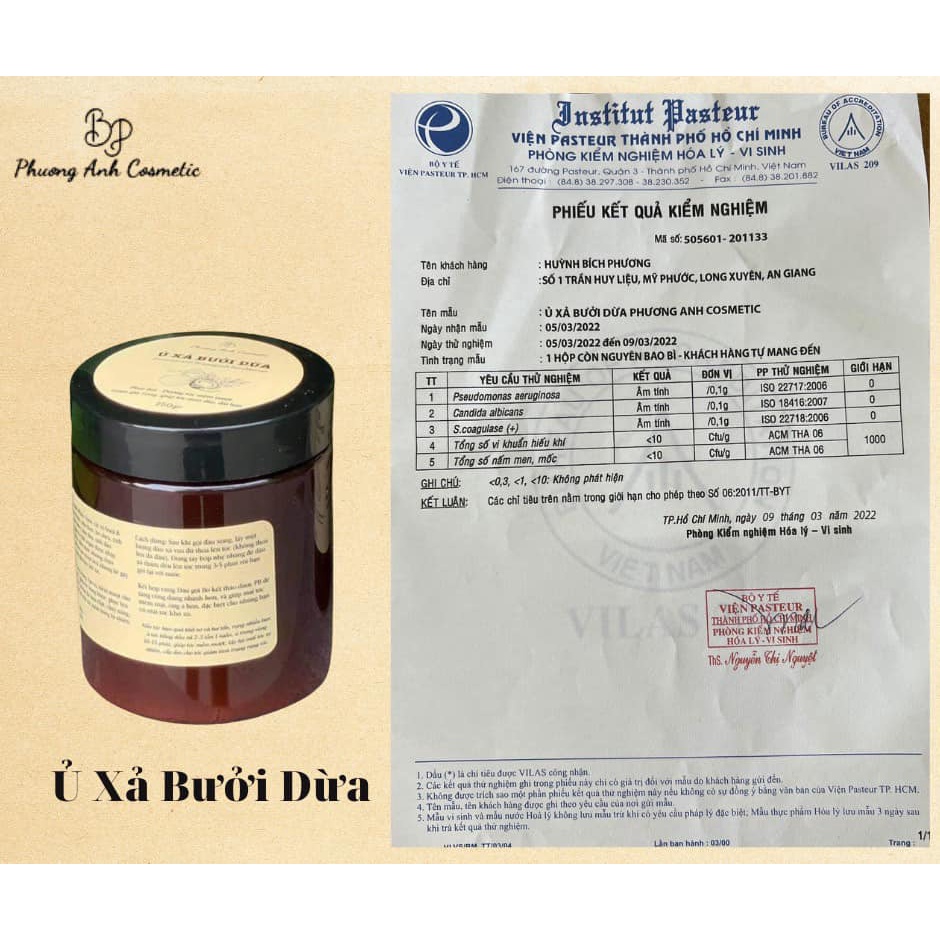 Ủ Xả Bưởi Dừa | Ủ xả thảo dược thiên nhiên dưỡng tóc mềm mượt, chắc khỏe
