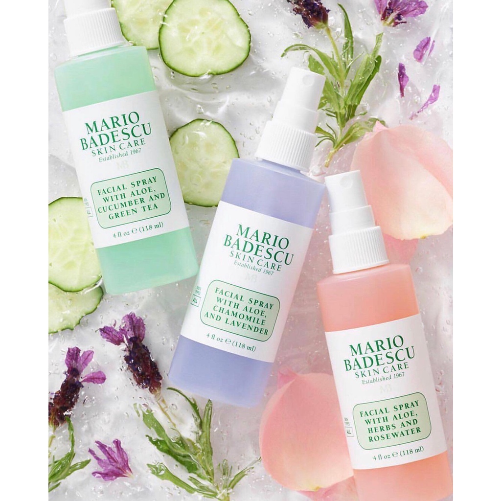 [Bill Sephora] Toner /xịt Khoáng Mario Badescu Facial Spray