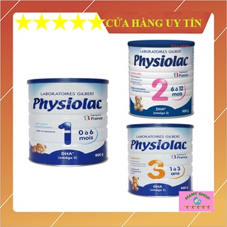 Sữa bột physiolac số 1, 2, 3 900g date 2023