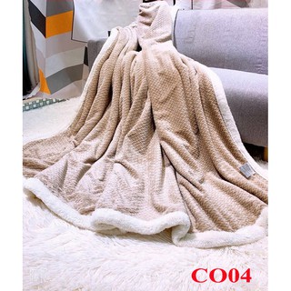 Chăn lông Thỏ lông tuyết mềm bóng mịn 4 mùa CO04 chăn lông thỏ nỉ nhung cao cấp giữ nhiệt tốt hè thu đông